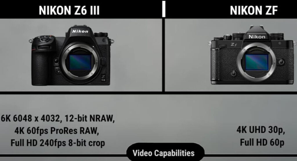 Nikon Zf vs Z6III1 1